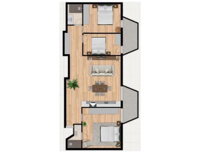 Apartamento T3 para Venda em São Domingos de Benfica Planta 1