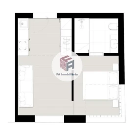 Apartamento T1 para Venda em São Mamede de Infesta e Senhora da Hora