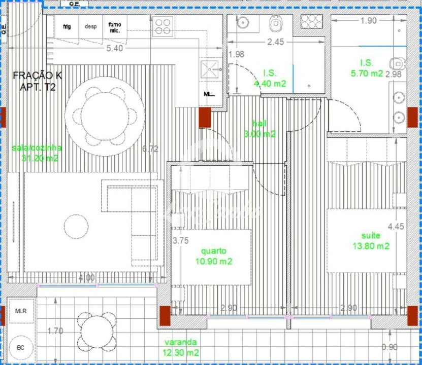 Apartamento T2 para Venda em Alvelos Foto 3