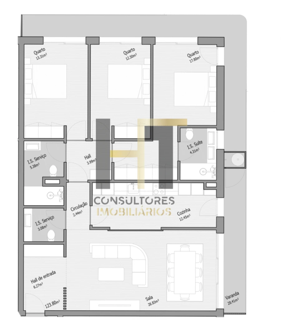 Apartamento T3 para Venda em Bougado (São Martinho e Santiago) Foto 20