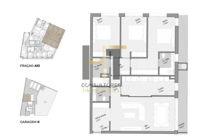 Apartamento T3 para Venda em Bougado (São Martinho e Santiago)