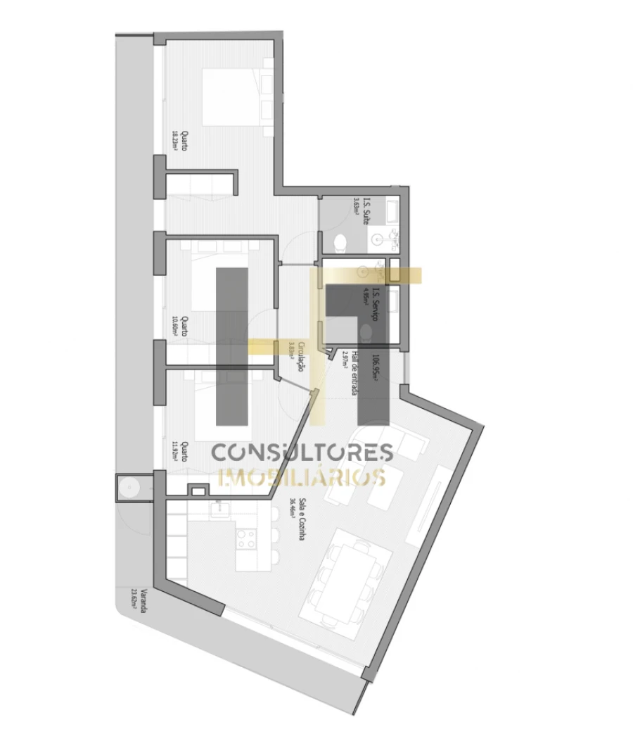 Apartamento T3 para Venda em Bougado (São Martinho e Santiago) Foto 15