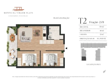 Apartamento T2 para Venda em Vilar de Andorinho