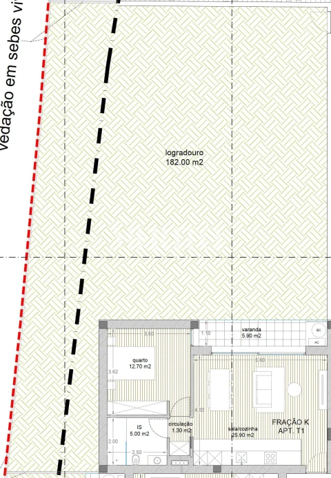 Apartamento T1 para Venda em Adães