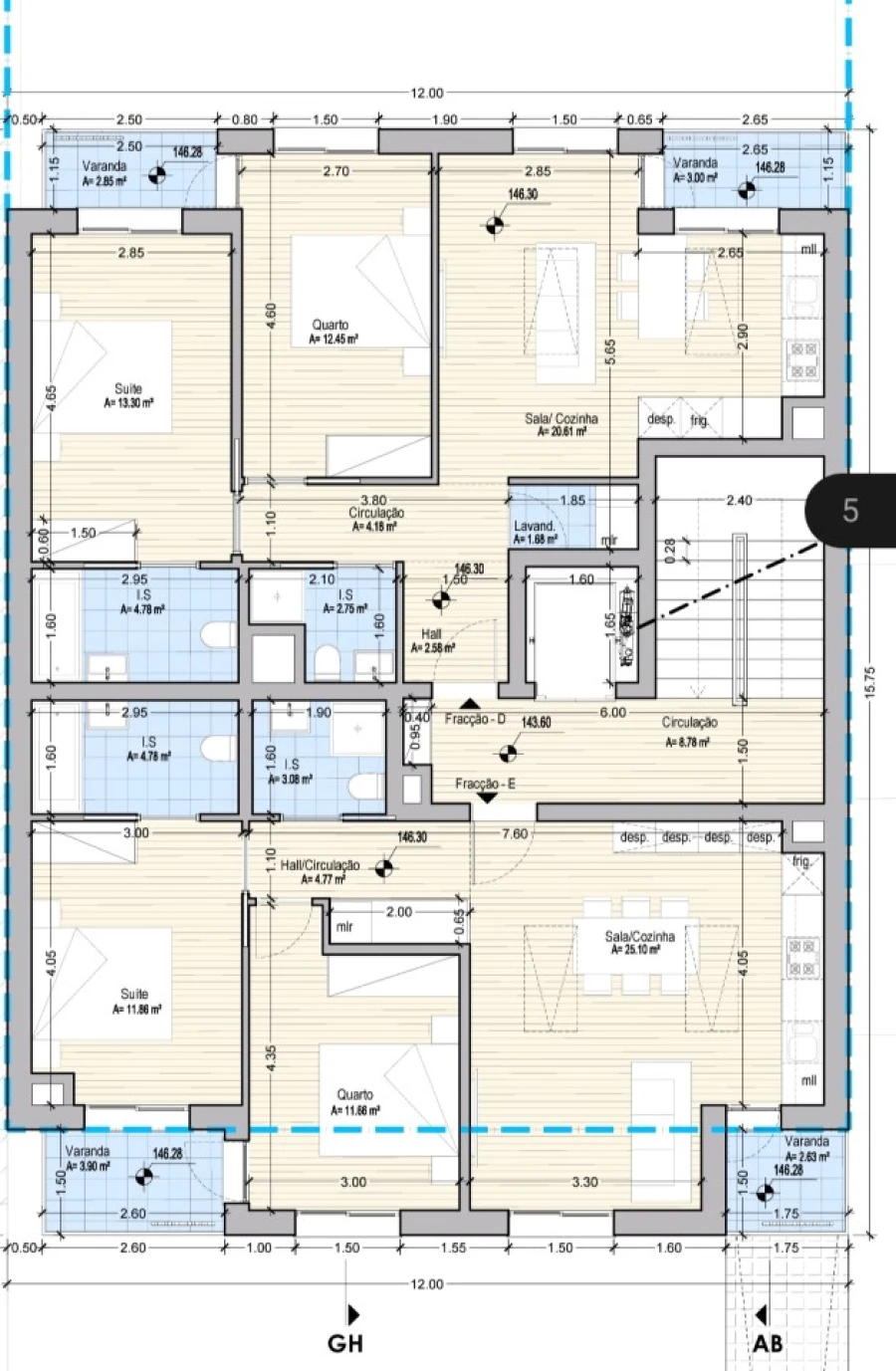 Apartamento T2 para Venda em Ericeira Planta 1