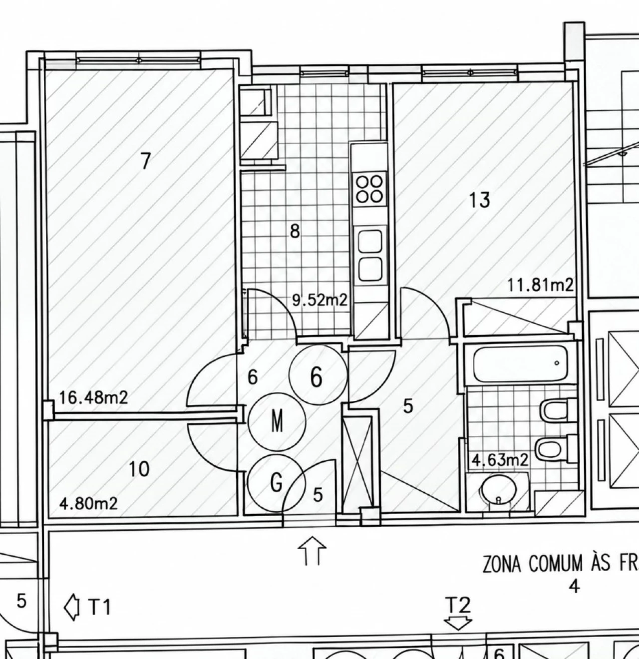 Apartamento T1 para Venda em Valongo Planta 2