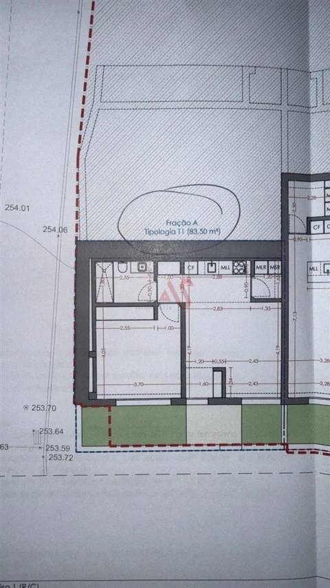 Apartamento T1 para Venda em Infias