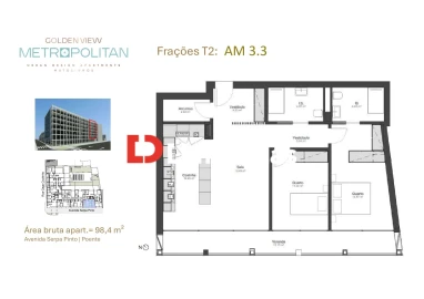 Apartamento T2 para Venda em Matosinhos e Leça da Palmeira