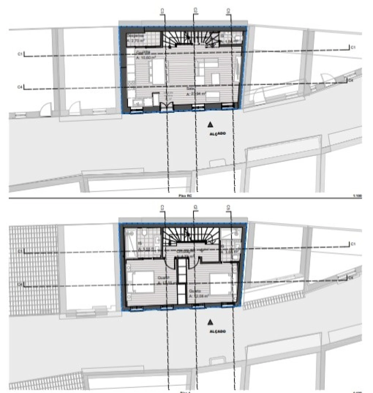 Moradia T2 para Venda em Lagos (São Sebastião e Santa Maria) Planta 2