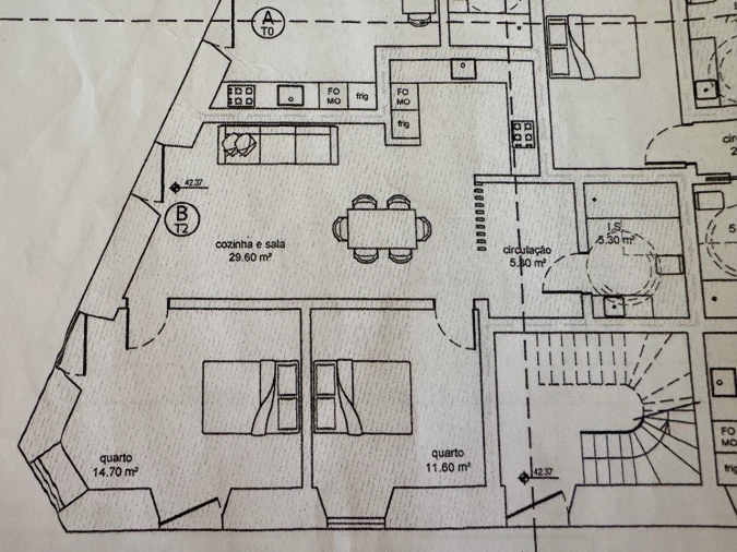 Apartamento T2 para Venda em Bombarral e Vale Covo Planta 1
