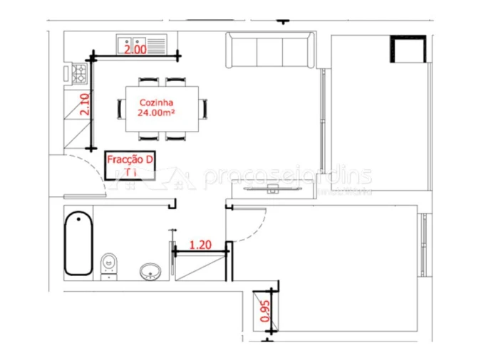 Apartamento T1 para Venda em Caranguejeira Foto 6