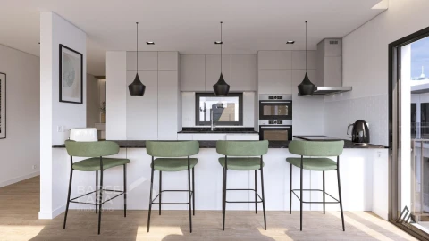 Apartamento T1 para Venda em Palmeira de Faro e Curvos