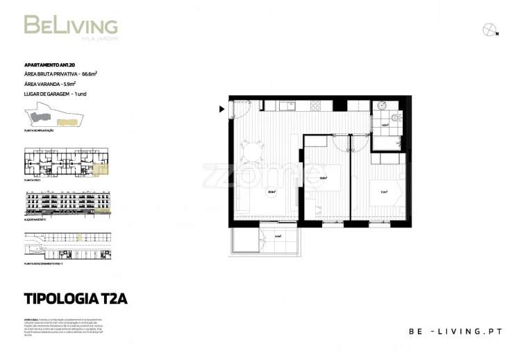 Apartamento T2 para Venda em Vila das Aves Foto 13