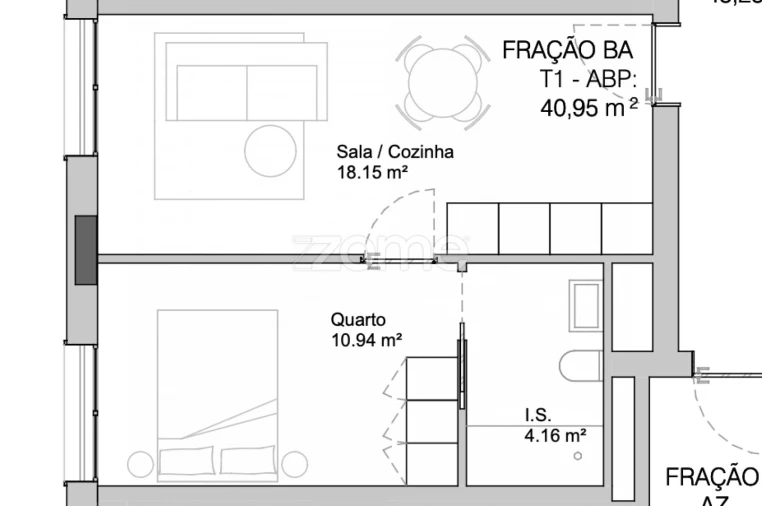 Apartamento T1 para Venda em Paranhos Foto 8