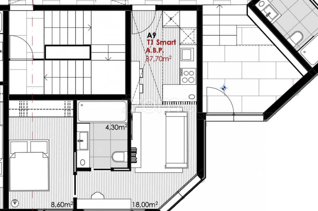 Apartamento T1 para Venda em Cedofeita, Santo Ildefonso, Sé, Miragaia, São Nicolau e Vitória Foto 11