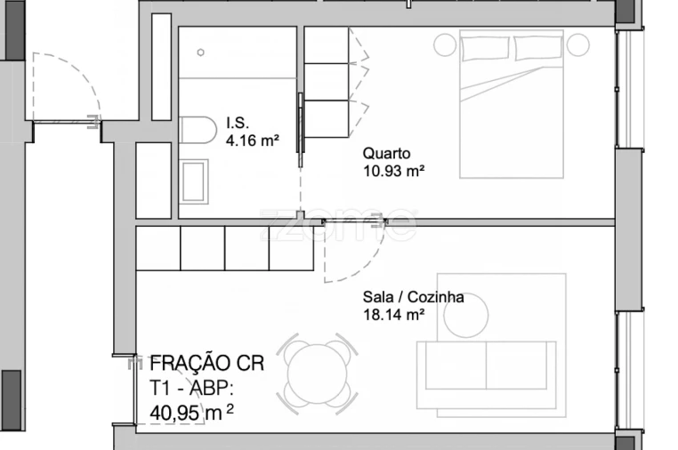 Apartamento T1 para Venda em Paranhos Foto 9