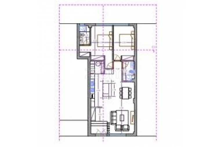 Apartamento T2 para Venda em São Vicente (Braga) Planta 1