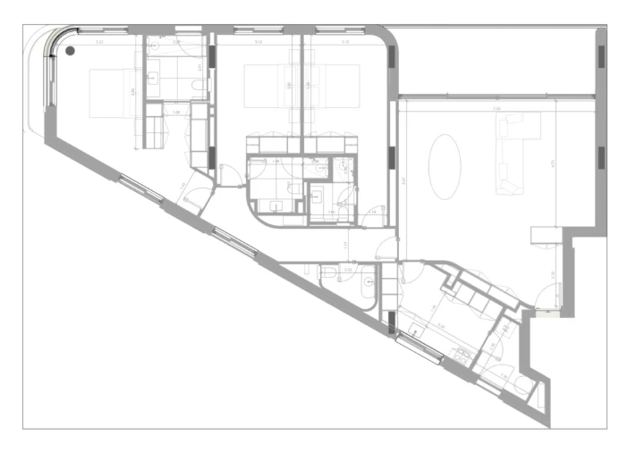 Apartamento T3 para Venda em Aldoar, Foz do Douro e Nevogilde Planta 1