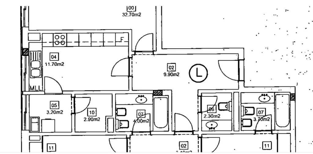 Apartamento T4 para Venda em Custóias, Leça do Balio e Guifões Planta 1