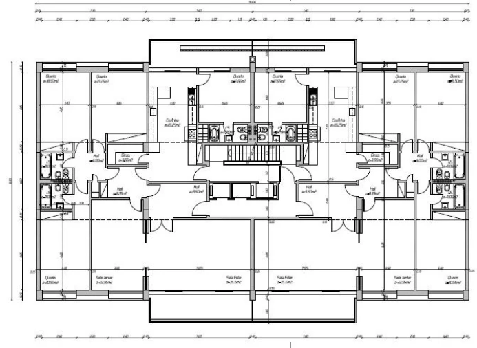 Apartamento T4 para Arrendamento em Santo António Planta 1