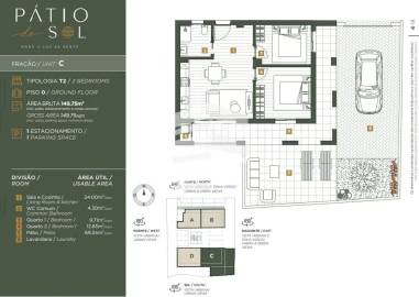 Apartamento T2 para Venda em Caniço