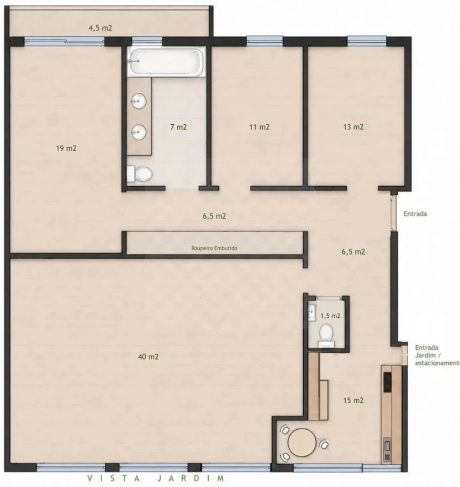 Apartamento T3 para Venda em Areeiro Foto 29