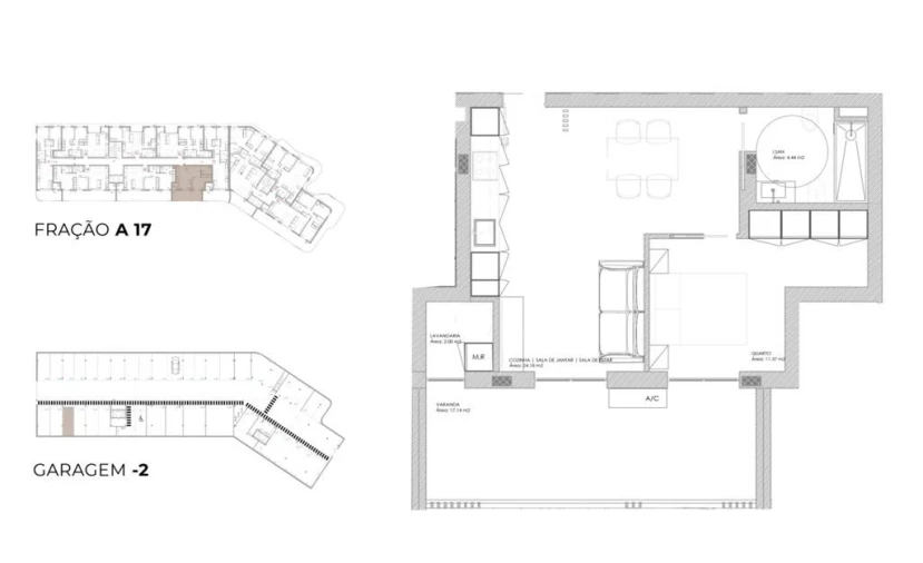 Apartamento T1 para Venda em Oliveira do Douro Planta 1