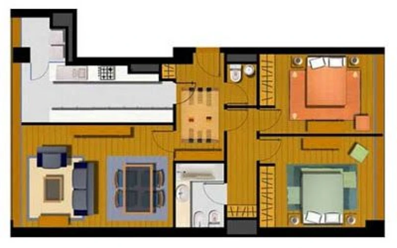Apartamento T2 para Venda em Santa Clara Planta 1