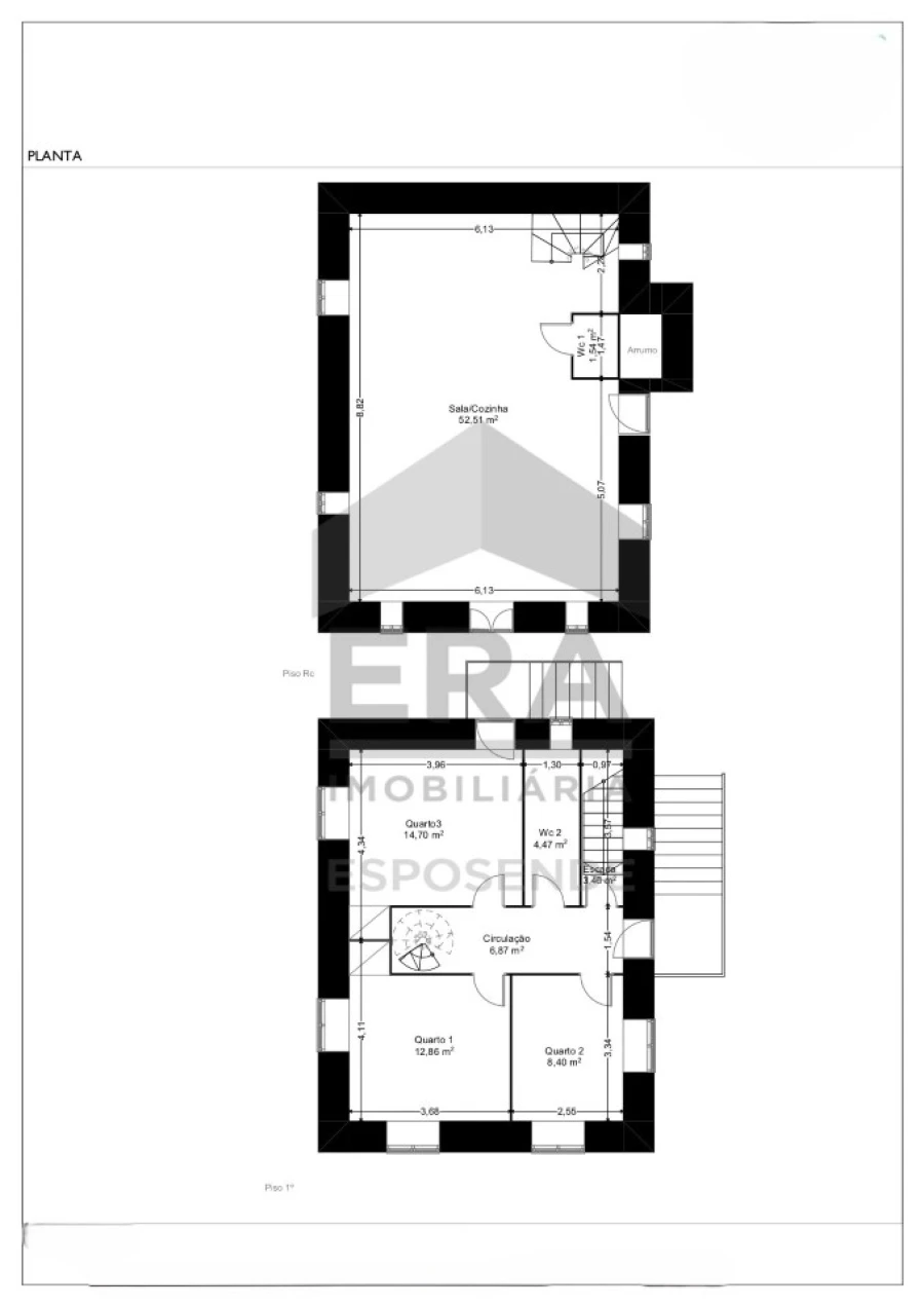 Moradia T5 para Venda em Fragoso Planta 1