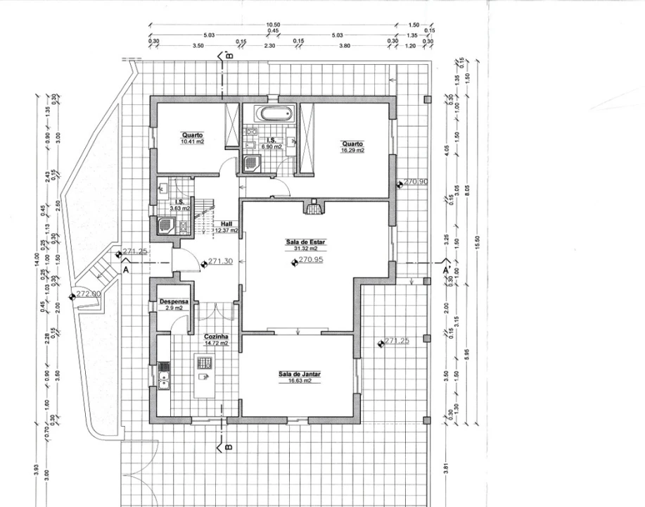 Moradia T2 para Venda em Salir Planta 2