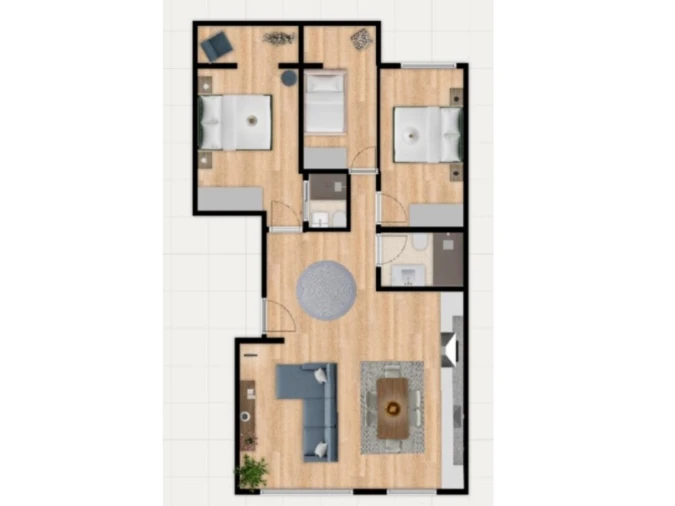 Apartamento T3 para Venda em Benfica Planta 1