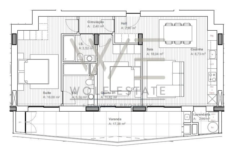 Apartamento T2 para Venda em Ferreiros e Gondizalves Foto 9