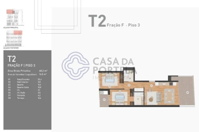 Apartamento T2 para Venda em Matosinhos e Leça da Palmeira