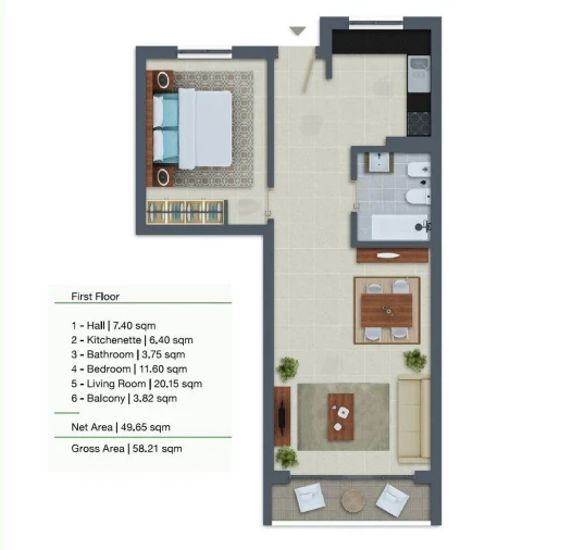 Apartamento T1 para Venda em Quinta do Anjo Foto 15