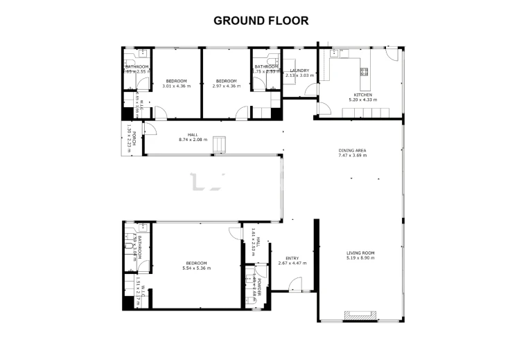 Moradia T5 para Venda em Quarteira Planta 1