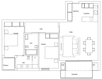 Apartamento T2 para Venda em Santa Marinha e São Pedro da Afurada