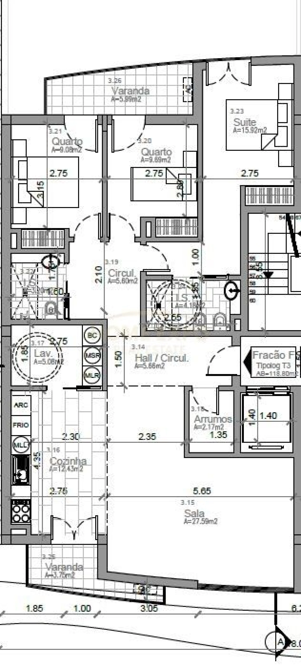 Apartamento T3 para Venda em Vialonga Foto 5