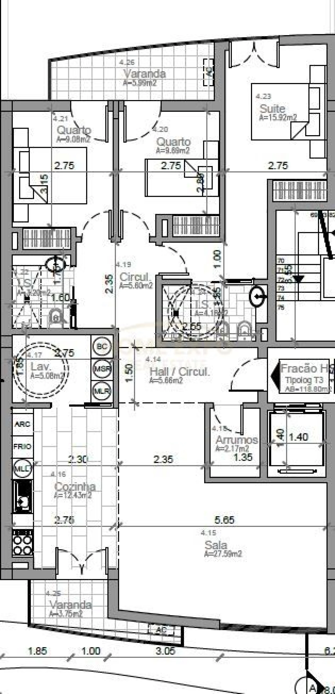 Apartamento T3 para Venda em Vialonga Foto 5