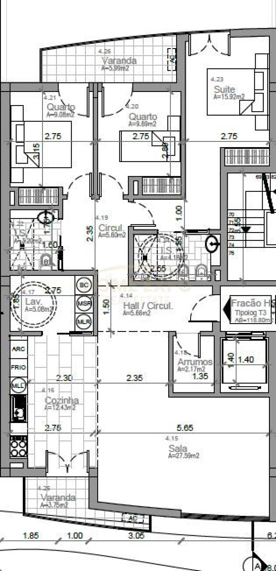 Apartamento T3 para Venda em Vialonga Foto 5