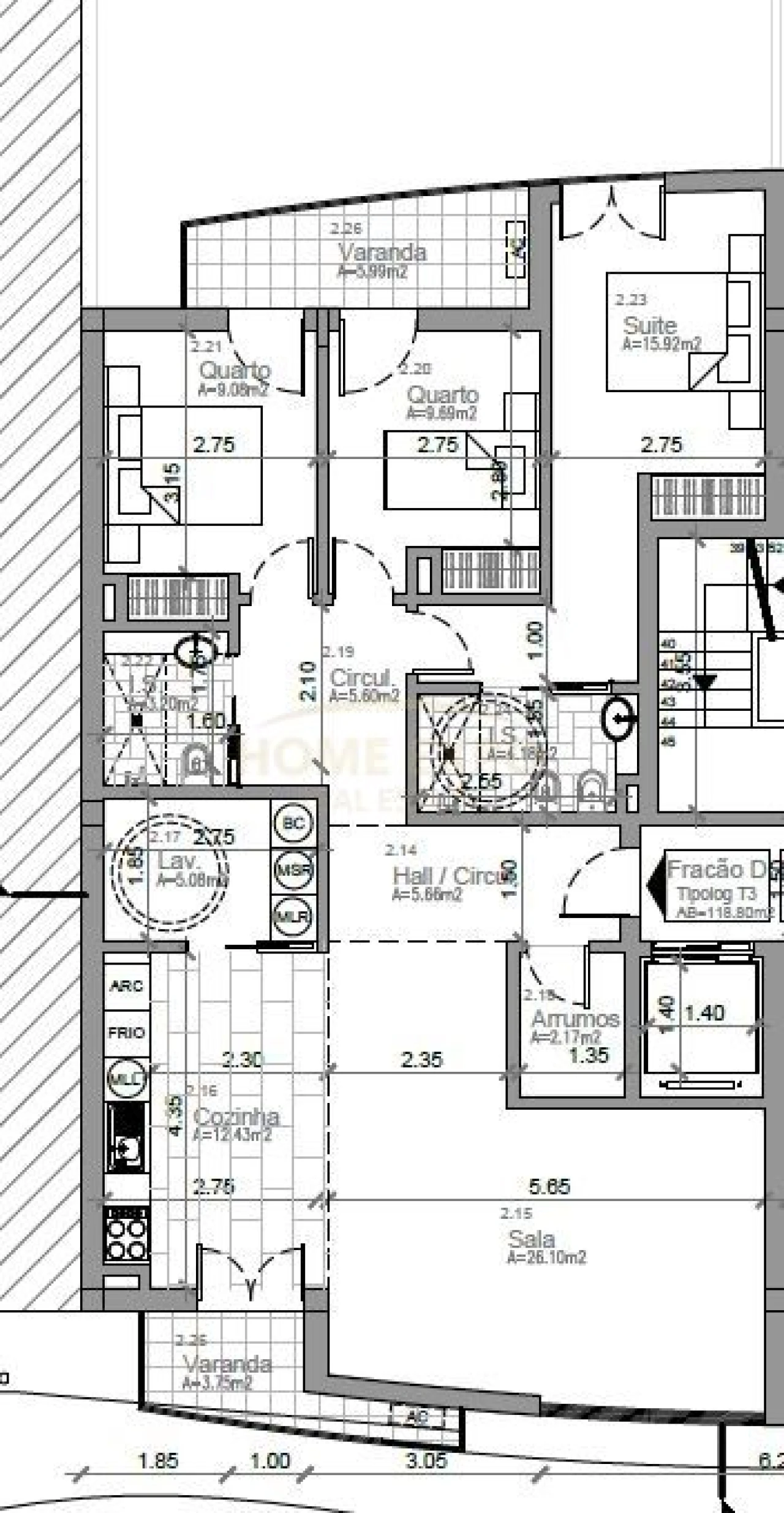 Apartamento T3 para Venda em Vialonga Foto 5