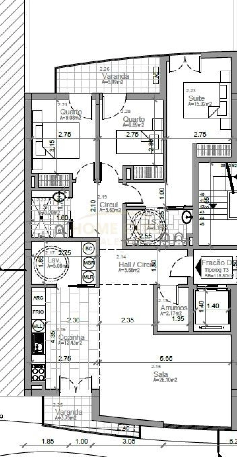 Apartamento T3 para Venda em Vialonga Foto 5