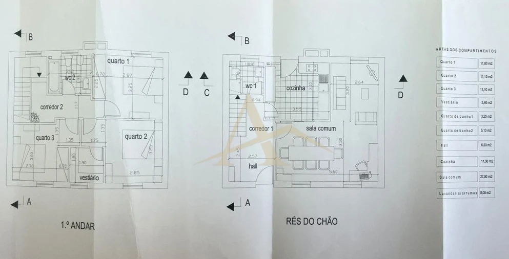 Moradia T3 para Venda em Campanhã Planta 1
