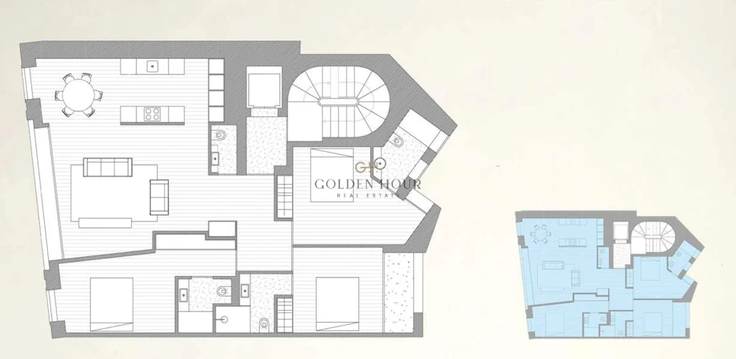 Apartamento T3 para Venda em Cedofeita, Santo Ildefonso, Sé, Miragaia, São Nicolau e Vitória Planta 1