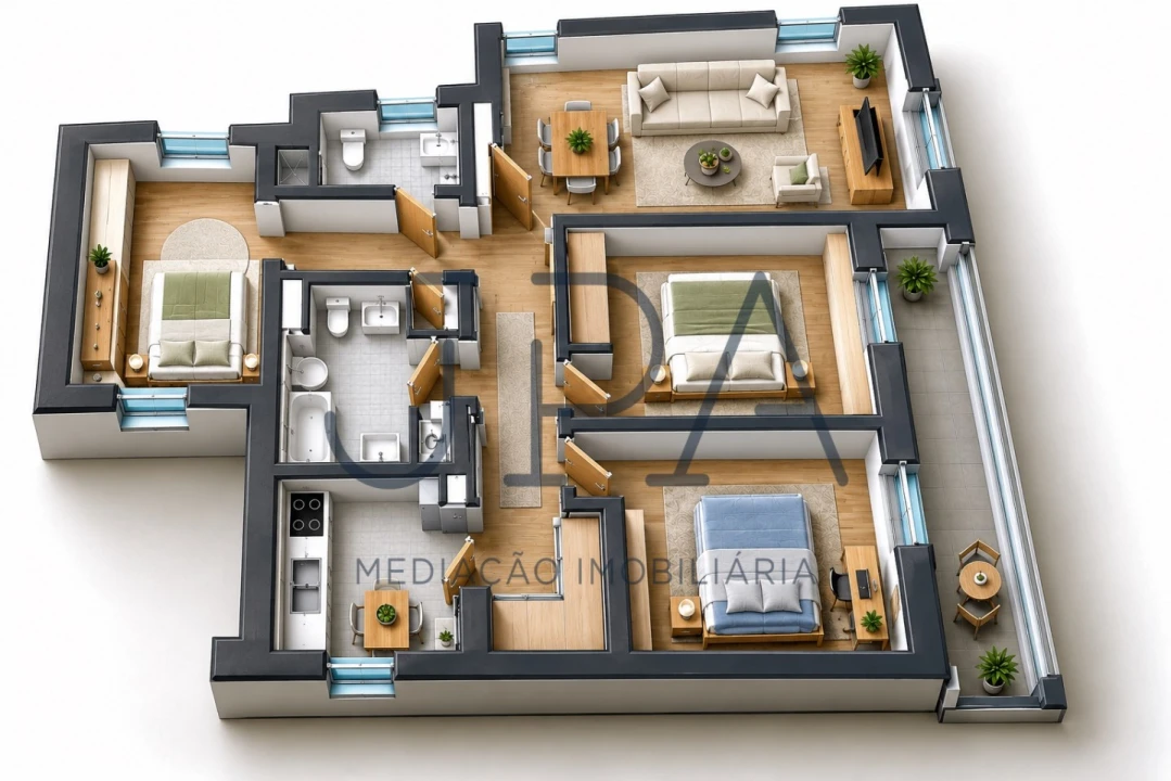 Apartamento T3 para Venda em Vila Real de Santo Antonio Foto 1
