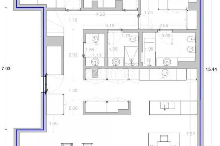 Apartamento T4 para Venda em Matosinhos e Leça da Palmeira Planta 1