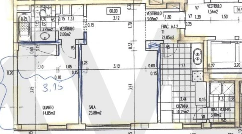 Apartamento T1 para Venda em Ponta Delgada (São Pedro)