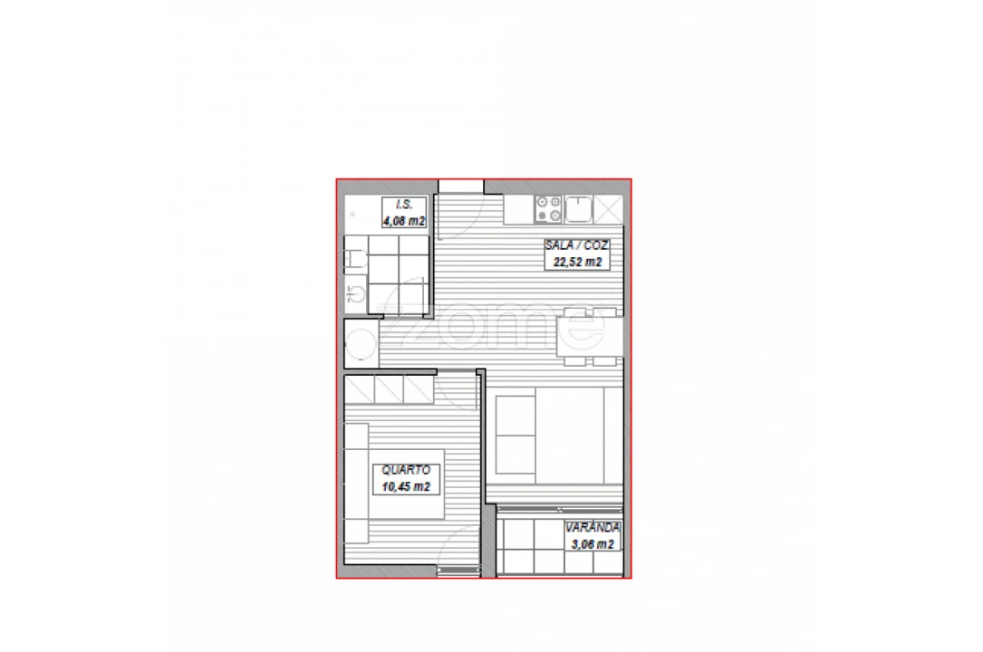 Apartamento T1 para Venda em Mafamude e Vilar do Paraíso Foto 14