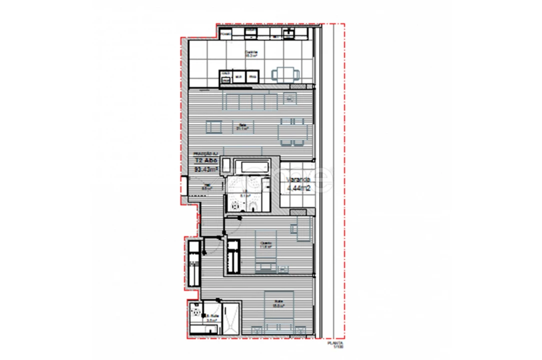 Apartamento T2 para Arrendamento em São Mamede de Infesta e Senhora da Hora Foto 24