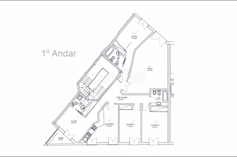 Apartamento T4 para Venda em Beja (Santiago Maior e São João Baptista) Planta 1