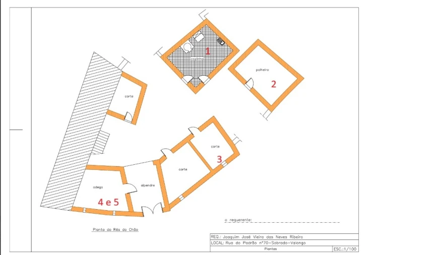 Quinta T5 para Venda em Campo e Sobrado Planta 1
